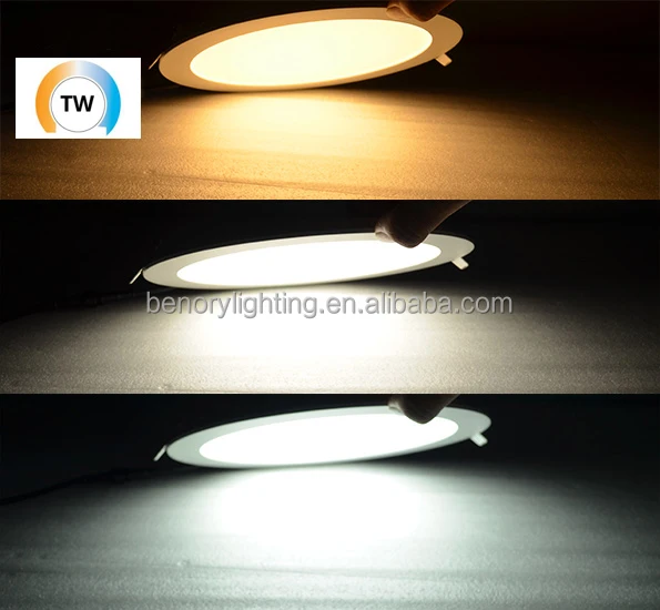 Benory 24V Dali PWM 2000-6000K Tunable White Smart LED Panel Loxone tree MDT KNX Casambi Tuya Control Round Ceiling Panel Light