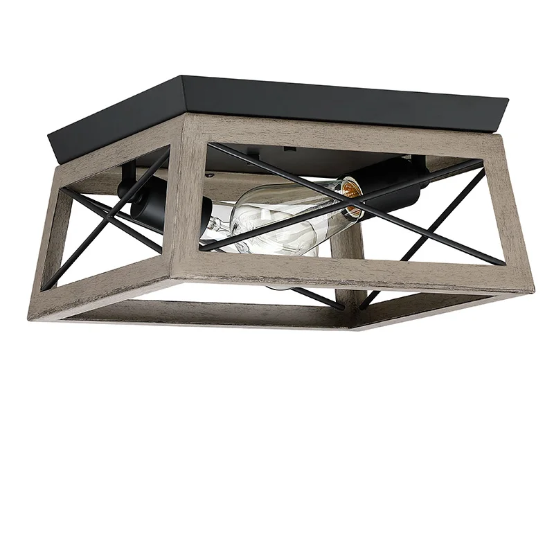 Indoor flush mount Light Art Type Corridor Aisle Grey Wooden