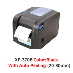 Thermal Label Printer 20-80MM High Quality XP-370B  Direct Thermal MAX Print Sticker Width 80mm Barcode  Printer