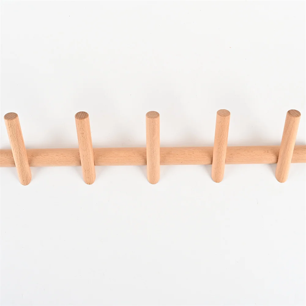 New Wooden Hanger Decoration Wall Hanging European-style Solid Wood Clothes Hook