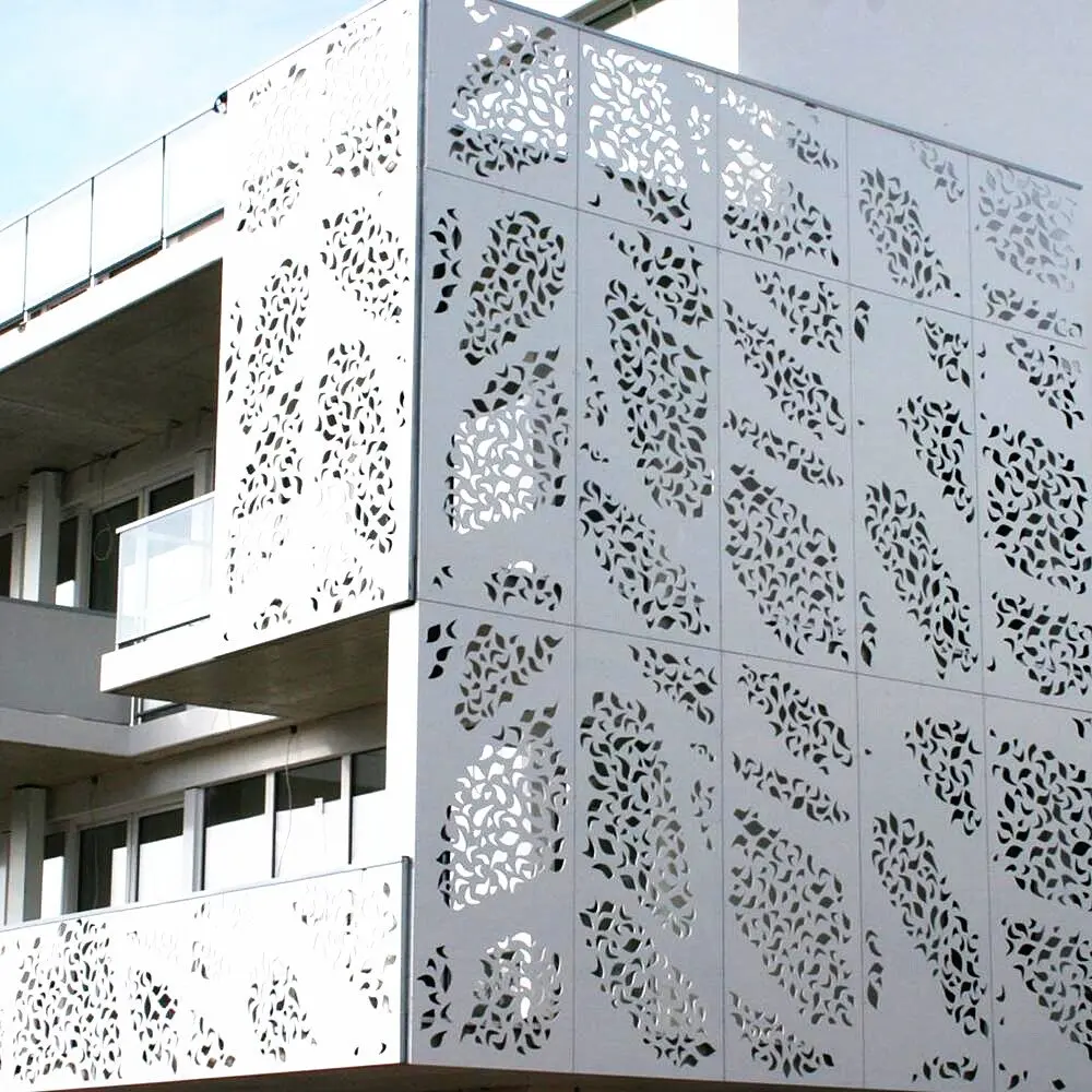 Perforated aluminum facades panel metal cladding decorative screen
