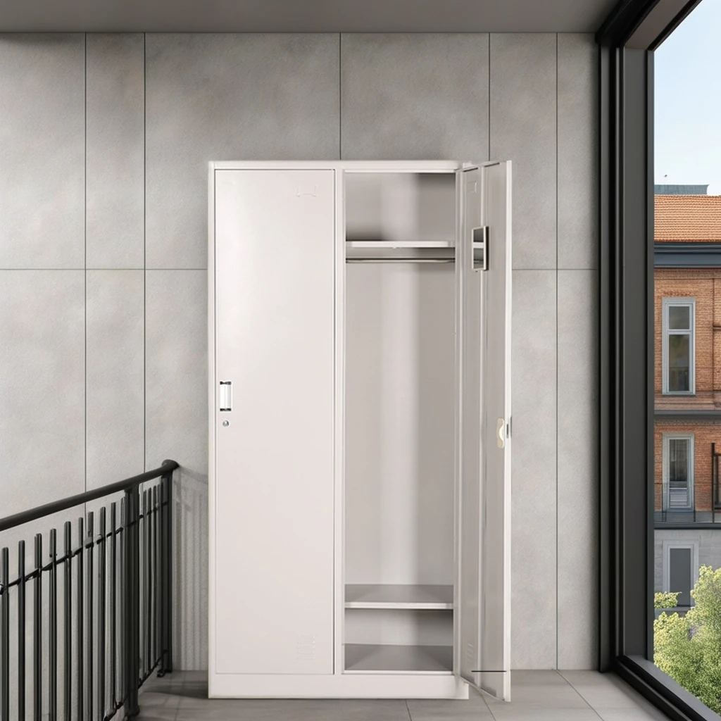 Water-Proof knock down  2 door Steel locker for Bedroom Living Room Bathroom School & Gym use