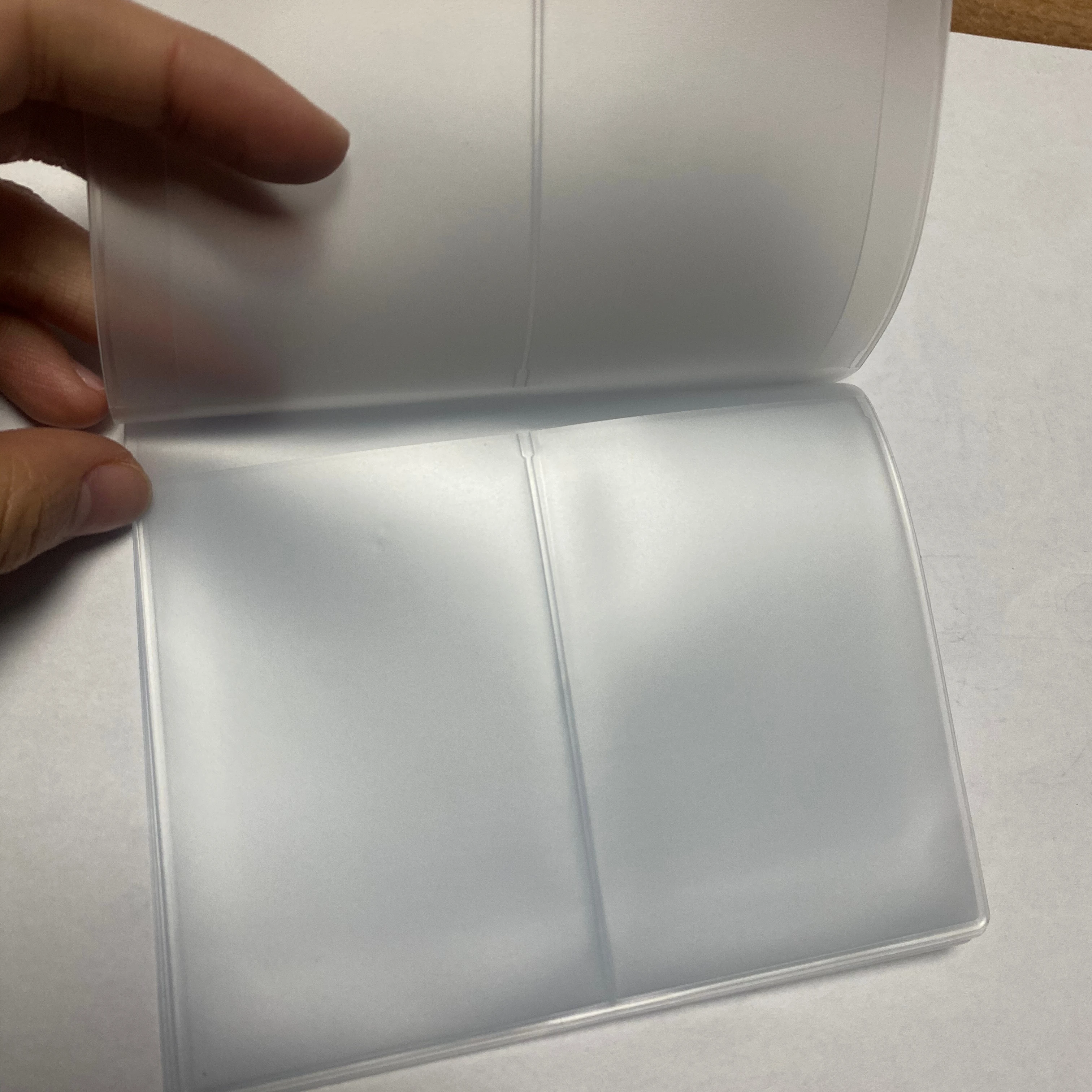 Customized  plastic pouch name Id credit card holder case organizer keeper pocket