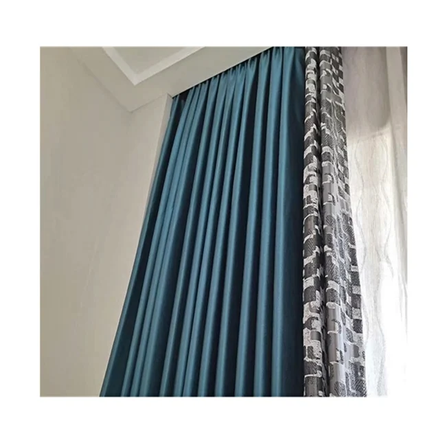 Luxury Material Style Used Room Manufacturer Blackout Curtain Jacquard Curtains For Livingroom Suppliers