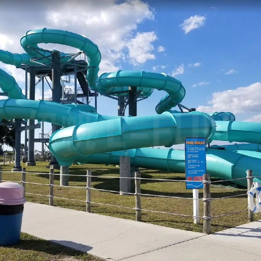 Spiral Black Hole Fiberglass  Water Slide Aqua Park Pool Slide