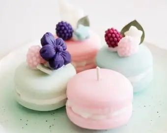 DGC Wholesale Diy handmade Macaron Shaped Candle Fragrance Cute Home Decoration Gifts Funny Message Scented Candle Manufacturers