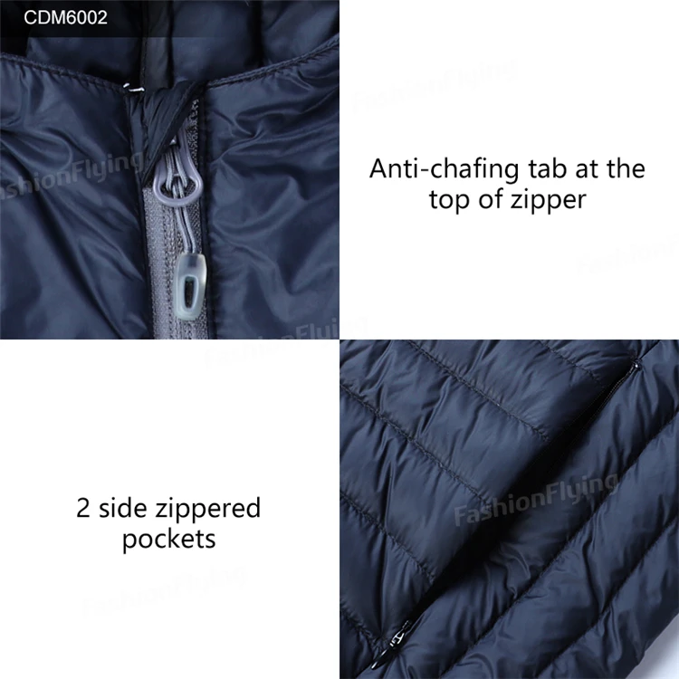 Fuzhou Fashion Flying China Factory Custom Black Winter Padding Down Jacket Men