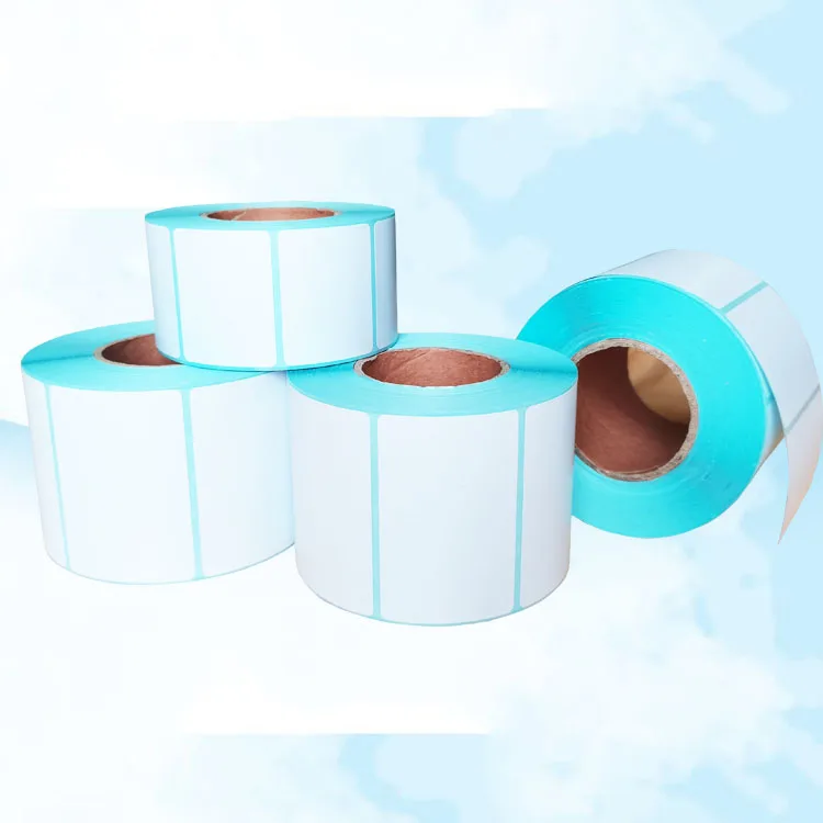 white  pos portable thermal label waterproof small direct barcode sticker 50x50