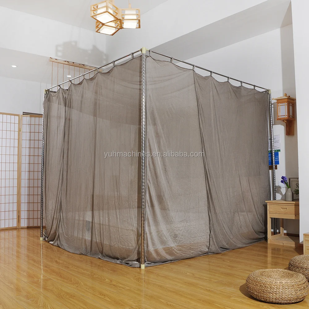 100% Silver Coated BLOCK EMF Faraday Cage RF/EMF Shielding Canopy Cover Tent Queen Size Mosquito Net for Outdoor Protection