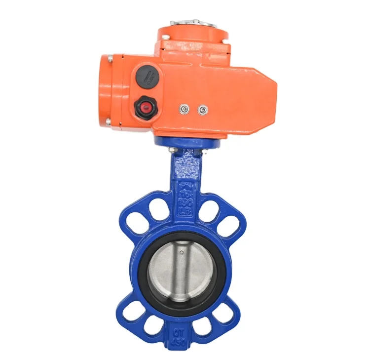 JTAIV Low Price Dn40-Dn300 Regulating Type Cast Iron Motorized Butterfly Valve With Electric Actuator