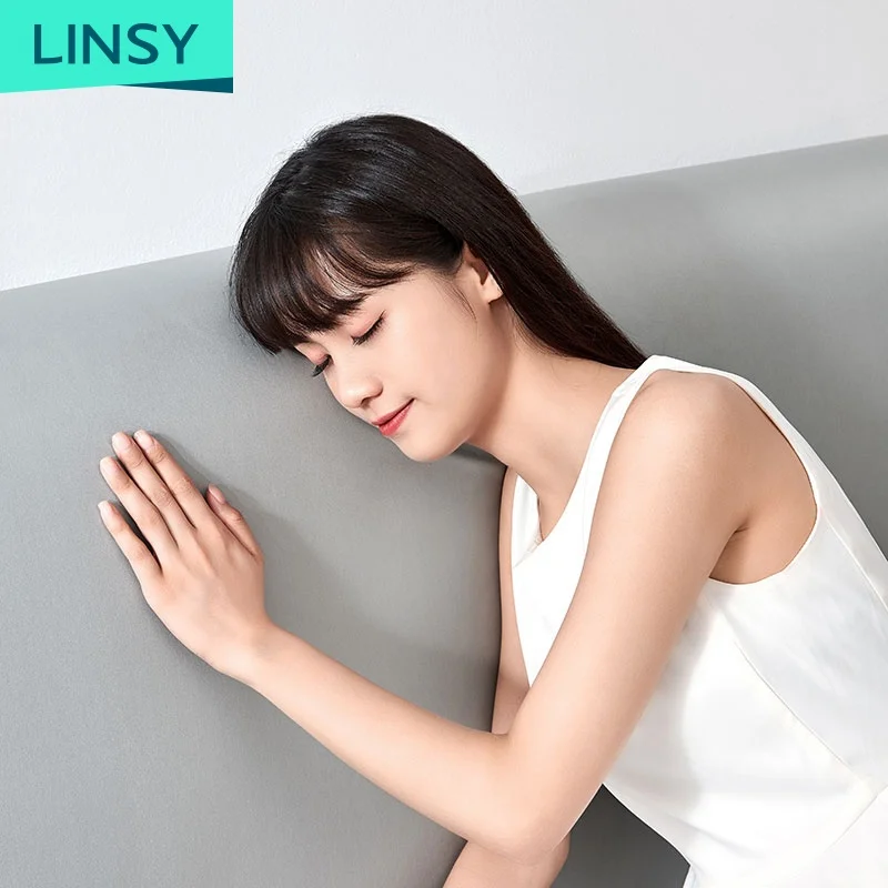 Linsy Popular Design Wood Hotels Adjustable Folding Foam Double Function Grey Storage Multifunctional Sofa Bed LS182SF3