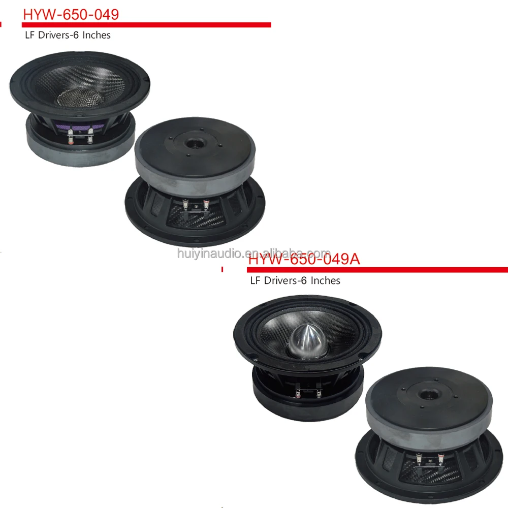 650-049 Newly Version 6.5 Inch Full Range Speaker 400W Max 2 Inch Coil Carbon Cone Professional Audio PA Speaker For Home Audio