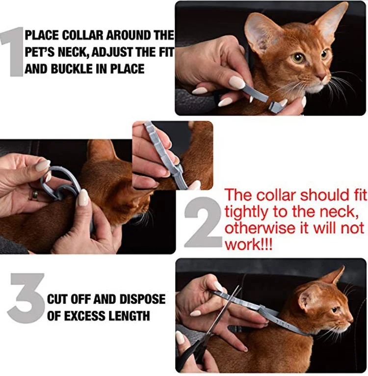 Manufacturer wholesale OEM non toxic small large adjustable waterproof pet tick mosquito cat dog flea colla