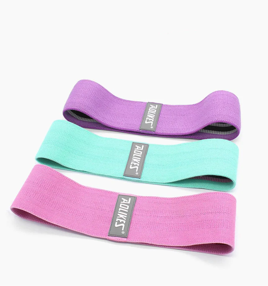 
Wholesale High quality elastic non slip fabric patterned hip fabric resistance booty band 
