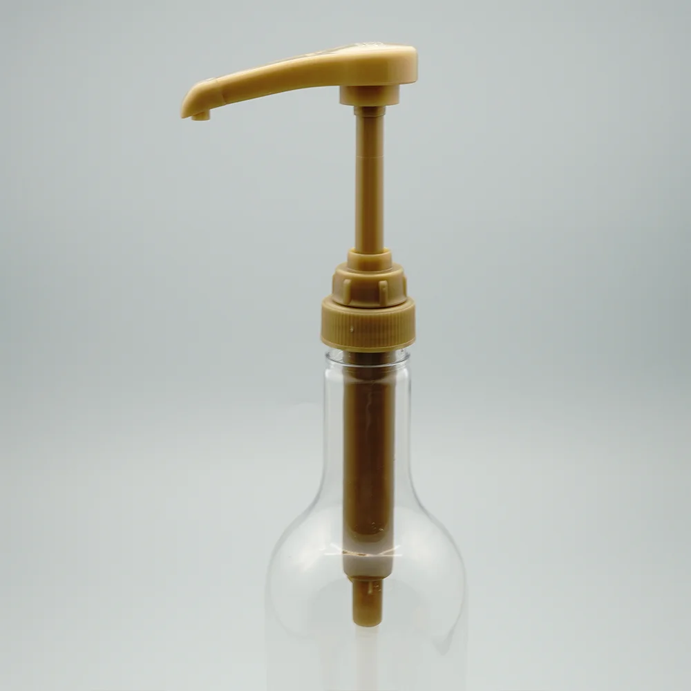 Syrup dispenser pump with long nozzle, food grade China in Torani syrup dispenser pump with PP in black