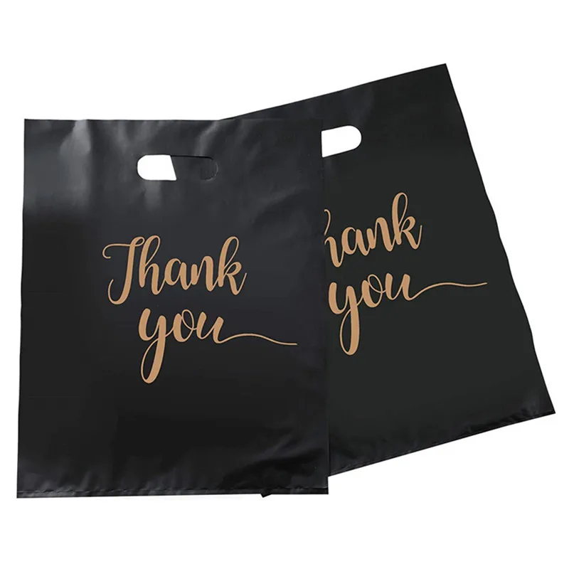 Die Cut Custom Printing Shopping Plastic Bags With Own Logo custom shopping plastic bags