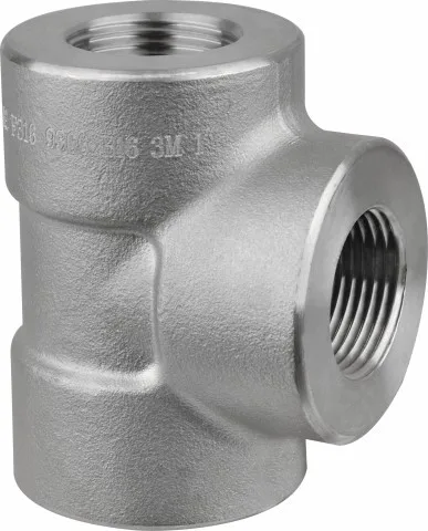 PMI Tested ASME B16.11 A182 F316/316L Forged Pipe Fitting Tee NPT Threaded