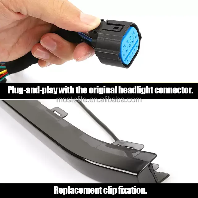 New Grille Light Bar Illuminated Crystal Car Emblem Front Logo Running Lamp Lighting Kit for GWM Tank 300