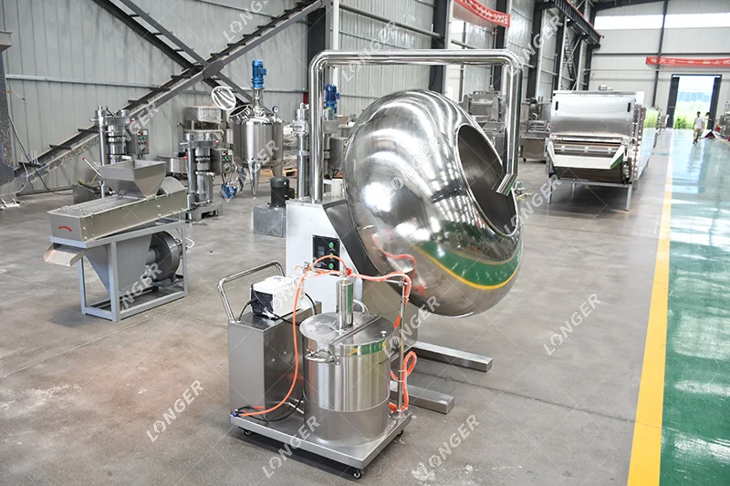 Commercial Peanut Coating Machine/Roller Coater with CE Certificate Peanut Burger Making Machine