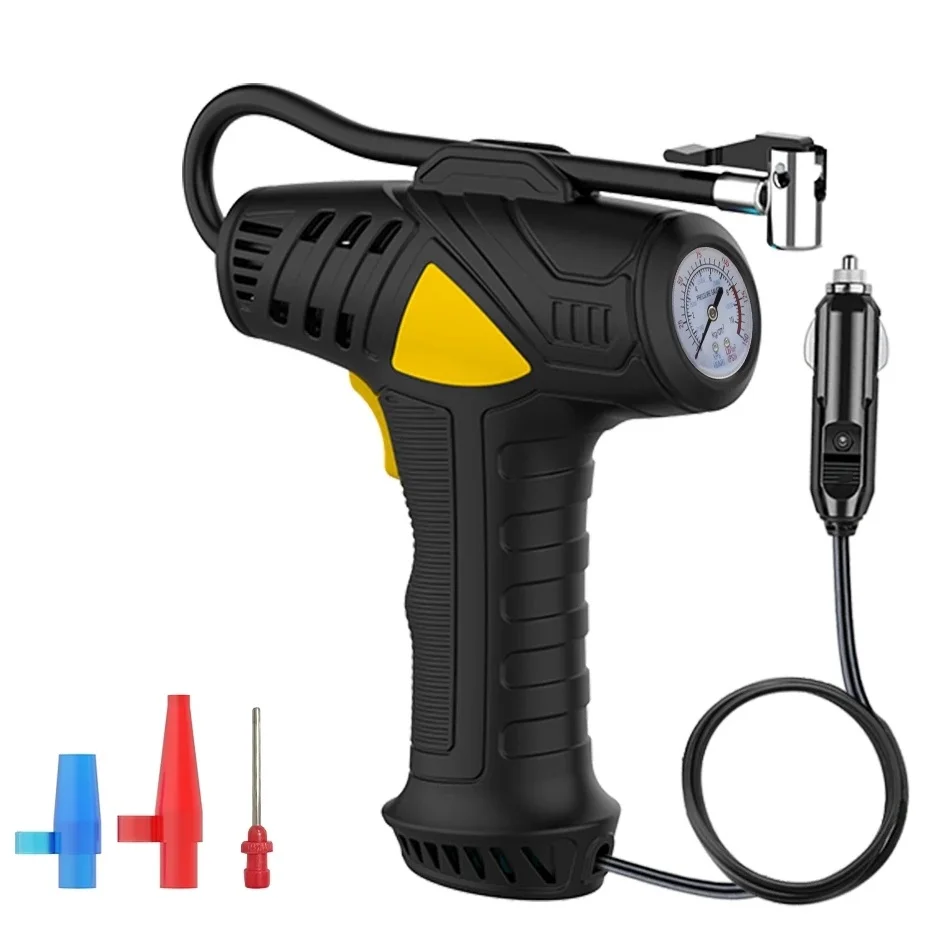 digital rechargeable automatic car air compressor electric air pump for car wheel wireless portable small tire tyre inflator