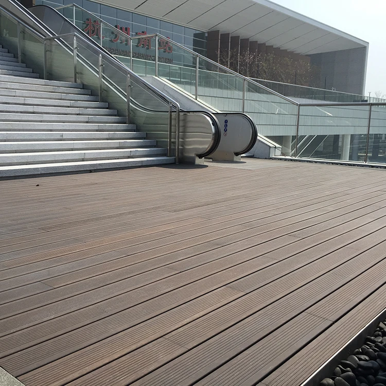 Outdoor high resistance bamboo wood flooring customized light carbon deep carbonized bamboo flooring