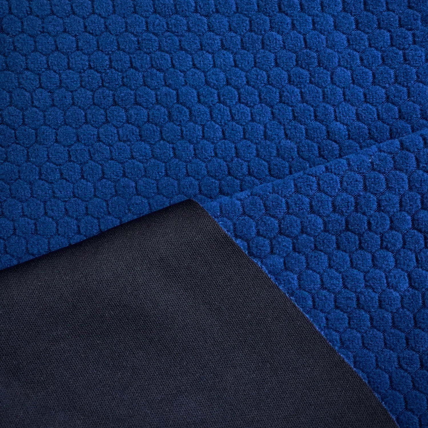 Custom Soft Thermal 320gsm 100% Polyester One Side Honeycomb Football Brushed Composite Bonded Fleece Fabric