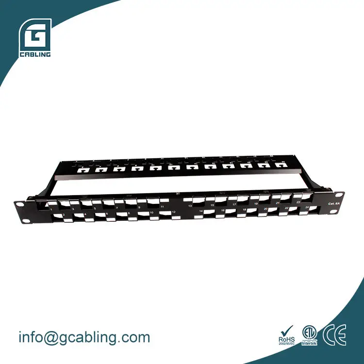 Модульная коммутационная панель Gcabling на 24 порта ethernet keystone оснастка RJ45 Cat6 Cat6a модульная