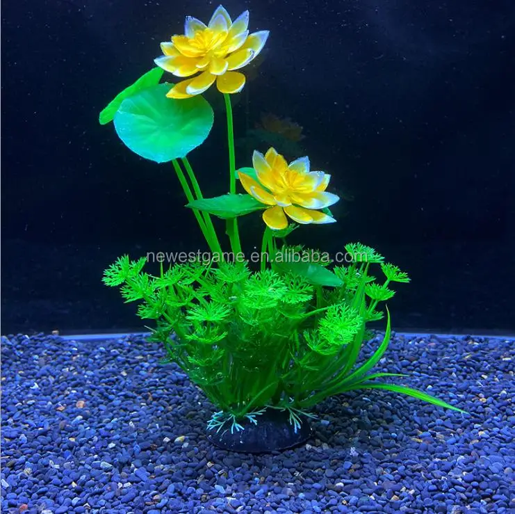 
lotus plant Aquatic product Fish tank decoration simulation plant aquarium landscape plastic plant decoration aquarium supplies 