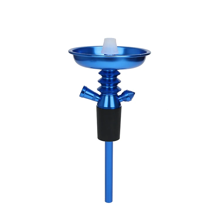 aluminium nargile accessories push type top hookah stem head shisha pole parts suit sets adapter rod