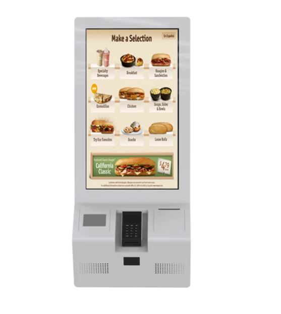Self payment Kiosk Automatic Ordering Machine self service checkout self service payment machine queue ticketing system