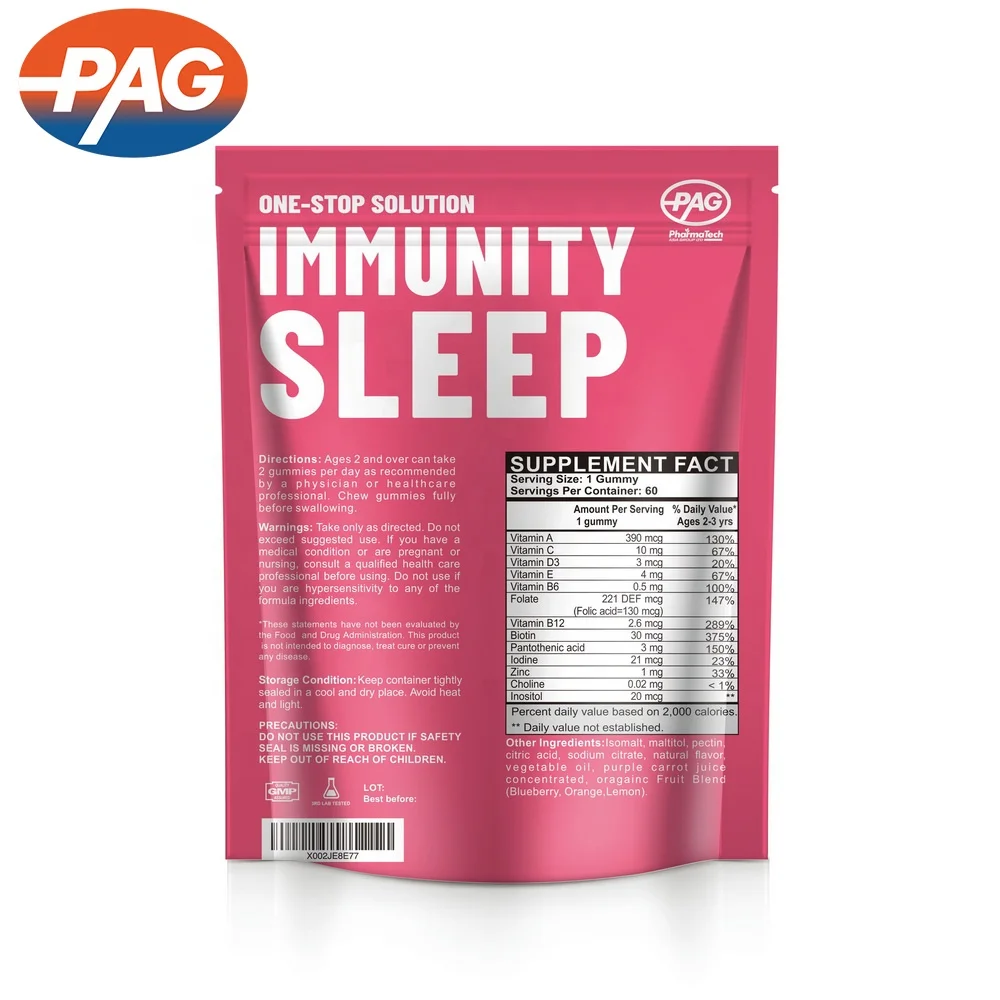 PAG Optional Sugar Free Or Sugar Ages 2 And Over Kid Health Daily Supplement Vitamin Gummy Kids Mulit-Vitamin Gummies