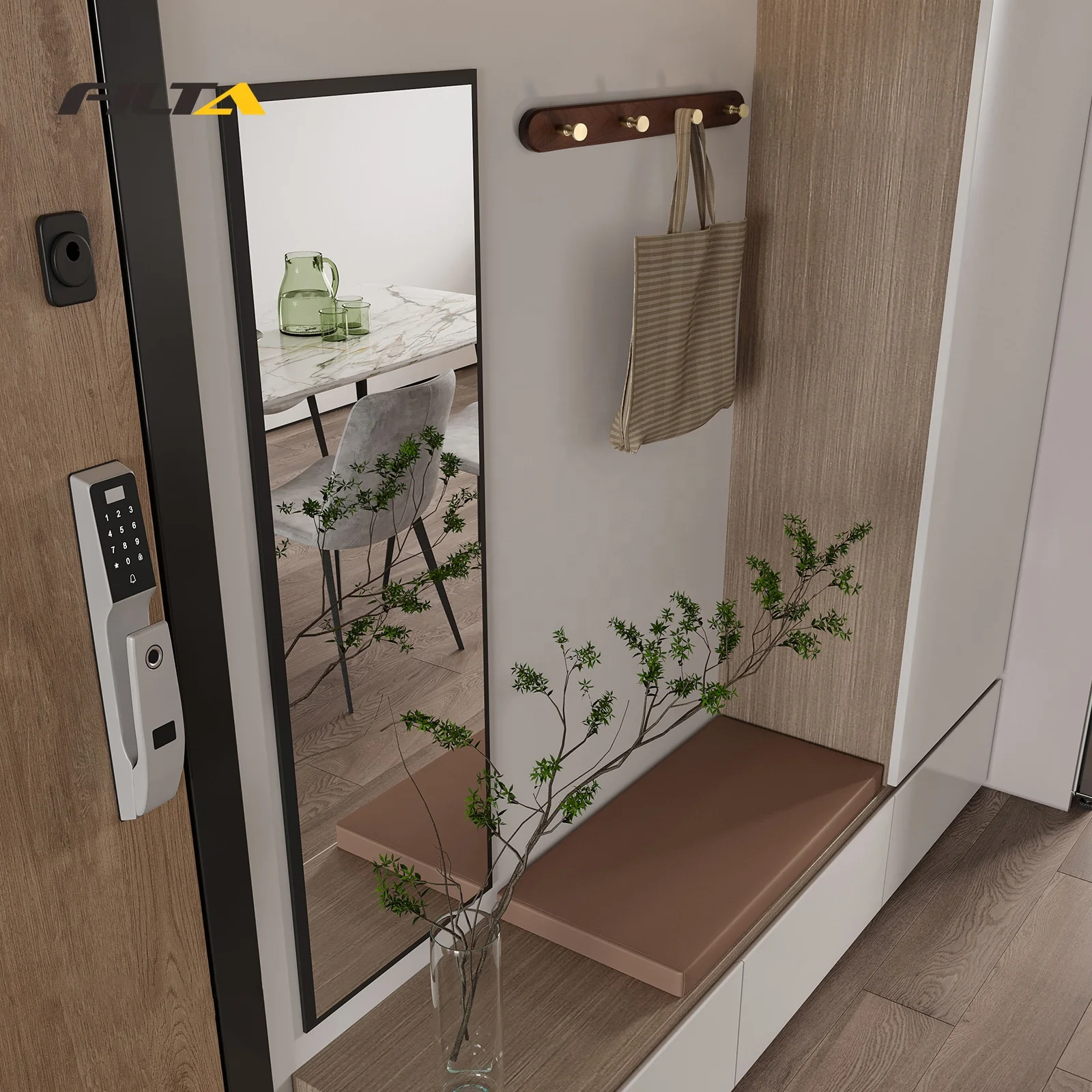 Wall Hooks Coat Racks Hat Clothing Hooks for Entrance Door Living Room Kitchen Bathroom Bedroom Wardrobe Cloakroom 6775