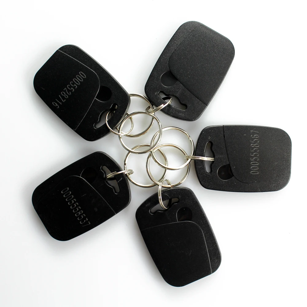Dual frequency 125Khz EM or temic t5577 rewritable key tag and 13.56Mhz UID rfid smart keyfob