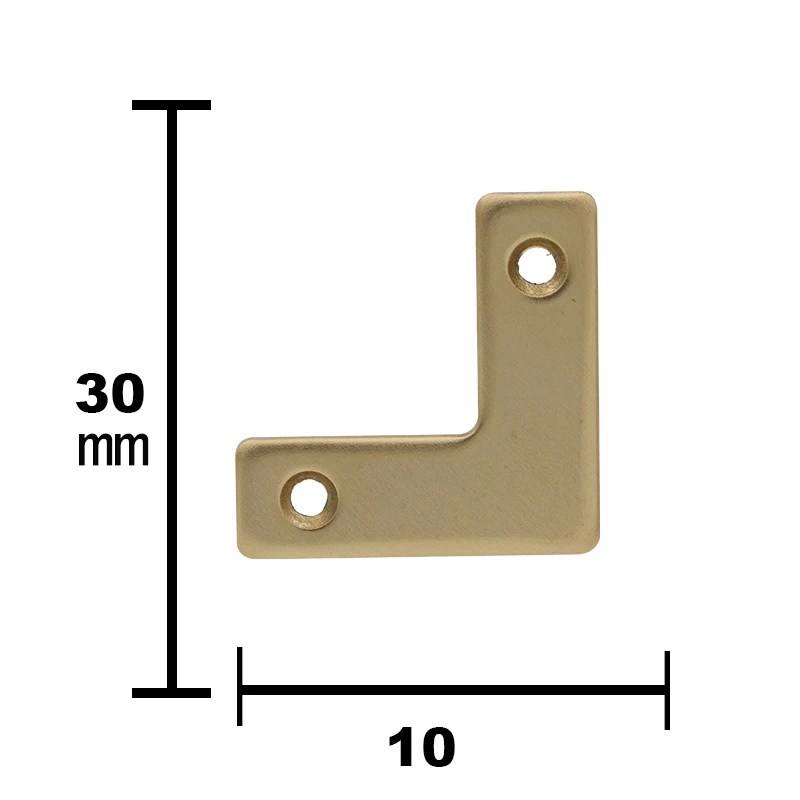 Vintage Corner Protector Metal L Shaped Decorative Furniture Case Box Cover Corner