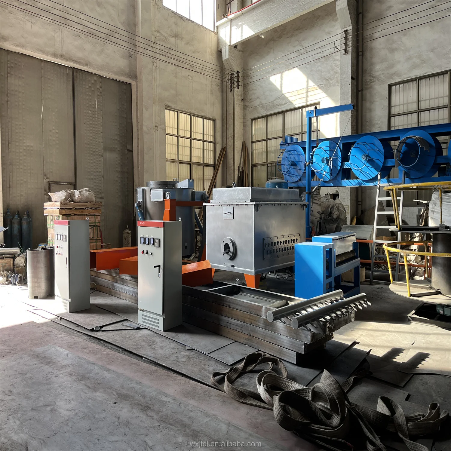 Новинка 2023, линия по производству алюминиевых стержней, машина для непрерывного литья