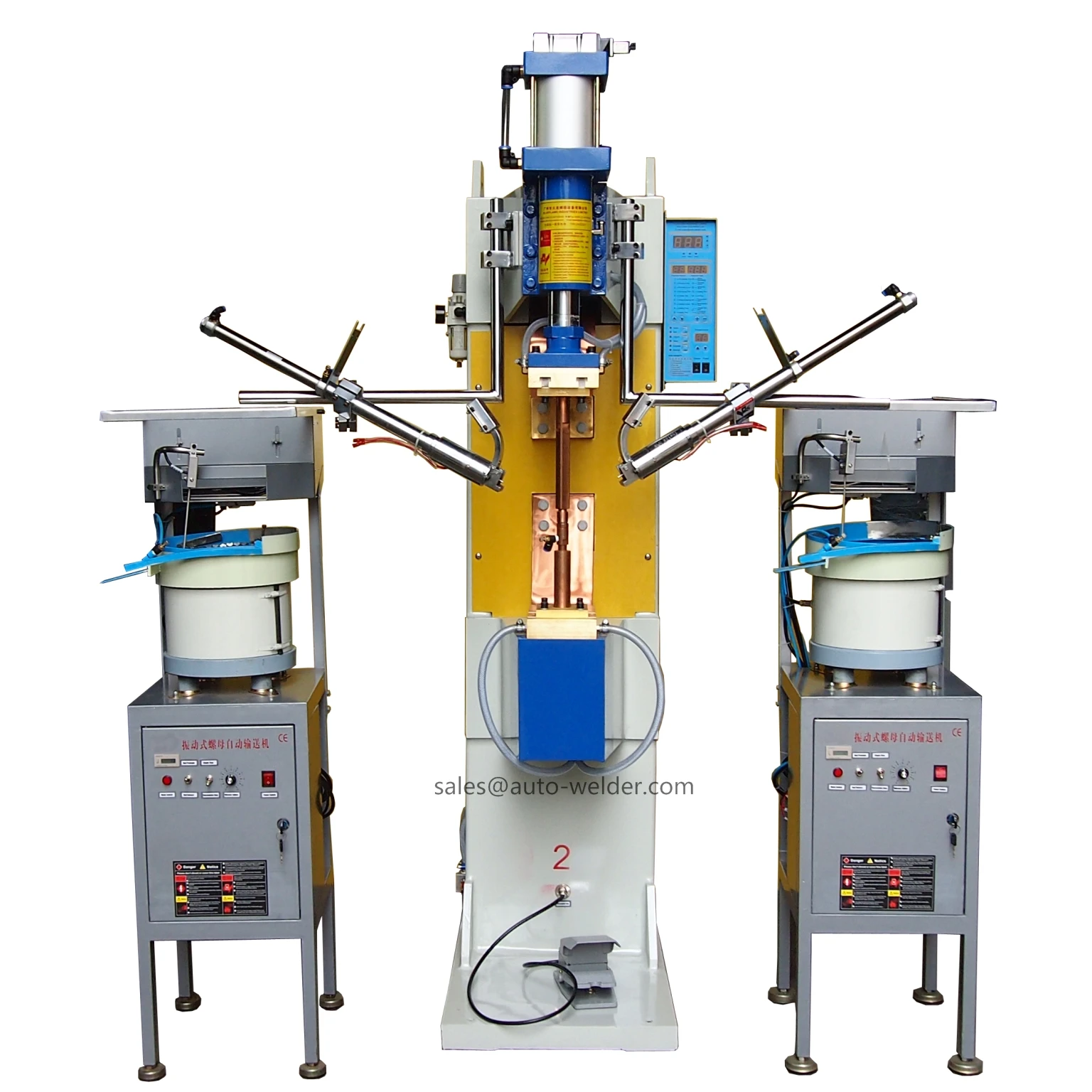 Automatic Nuts Feeder Nuts Feeding System and Automatic Nuts Welding Machine Bolts Welding Machine