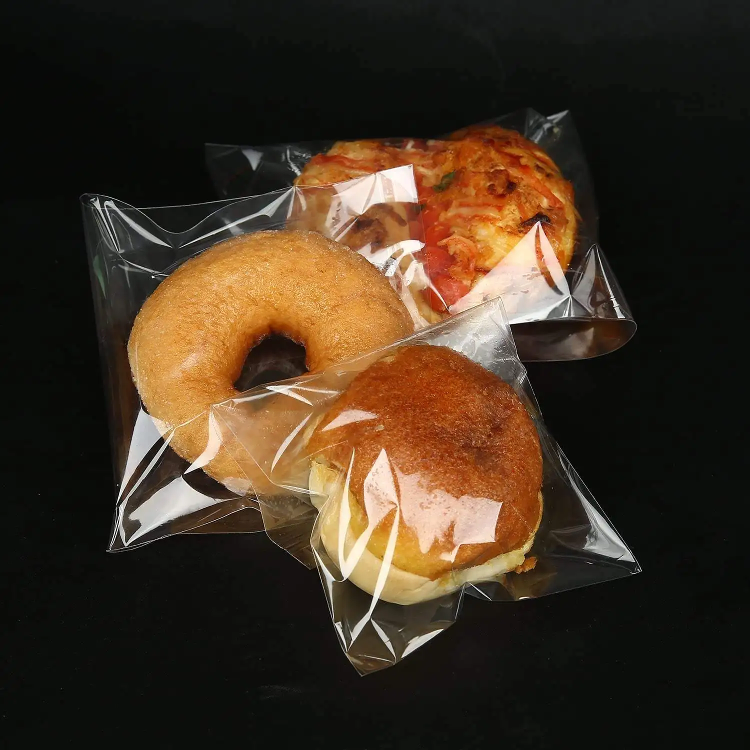 Wholesale Customized Clear Self Seal Adhesive Food Candy Cookie Bopp OPP Plastic Bag For Making Machine