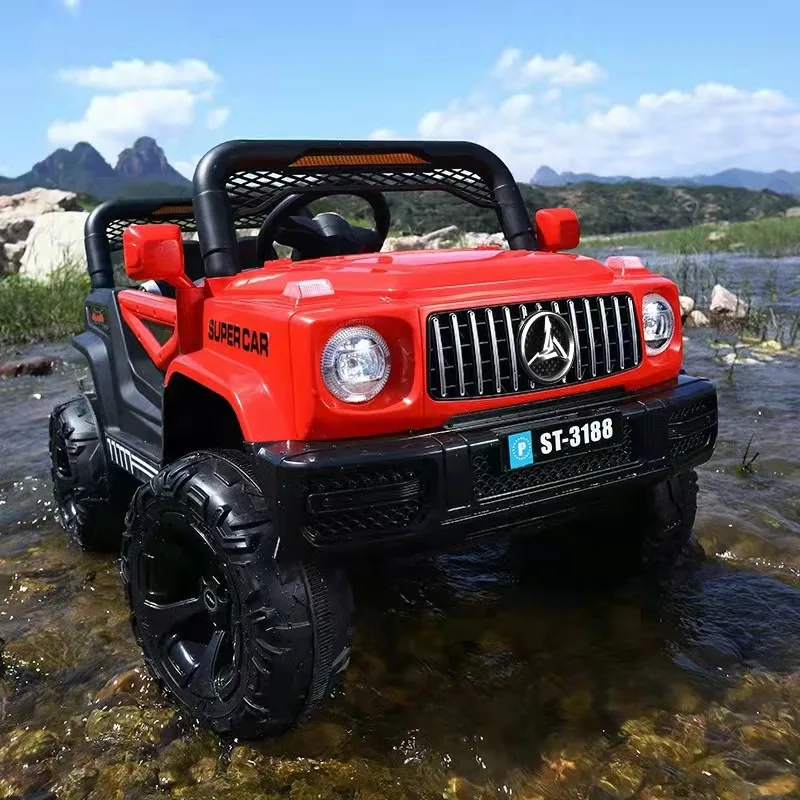 Wholesale  12V Battery Rechargeable Remote Control Paint Leather Seat Kids Electric Off Road Car