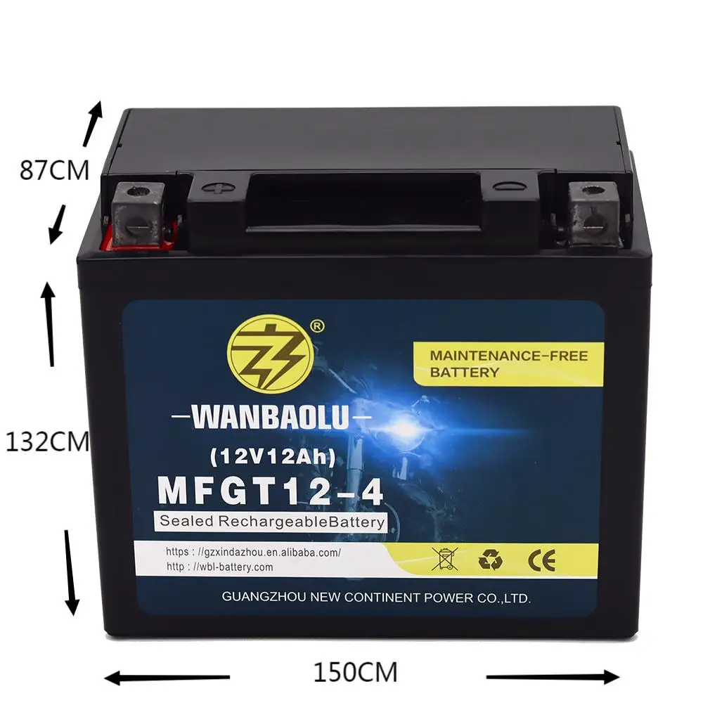 High Quality Wholesale Lead Acid Piece for Moto Accumulator Battery for Motorcycle