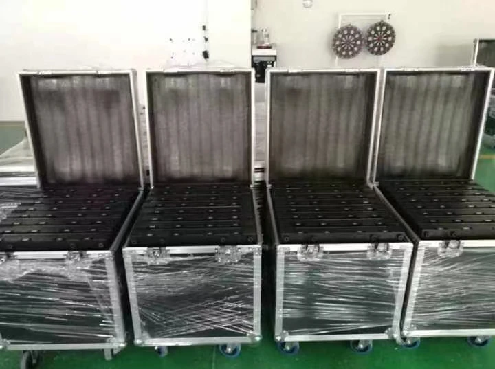 12W Light Up Dance Stage Waterproof  Tempered Glass Surface DJ Event Led Dance Infinity Mirror Floor Tiles