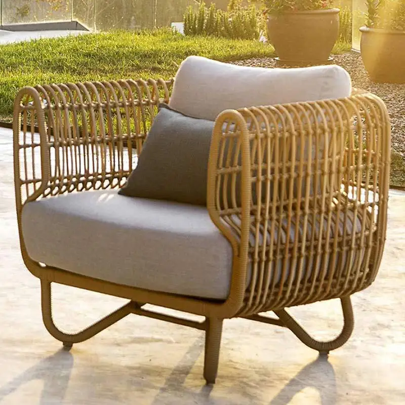 Rattan Furniture Wicker Outdoor Patio Pool Rattan Round Sofa Cover Contemporary Garden Set Garden PE Set Magnolia Tv Furniture