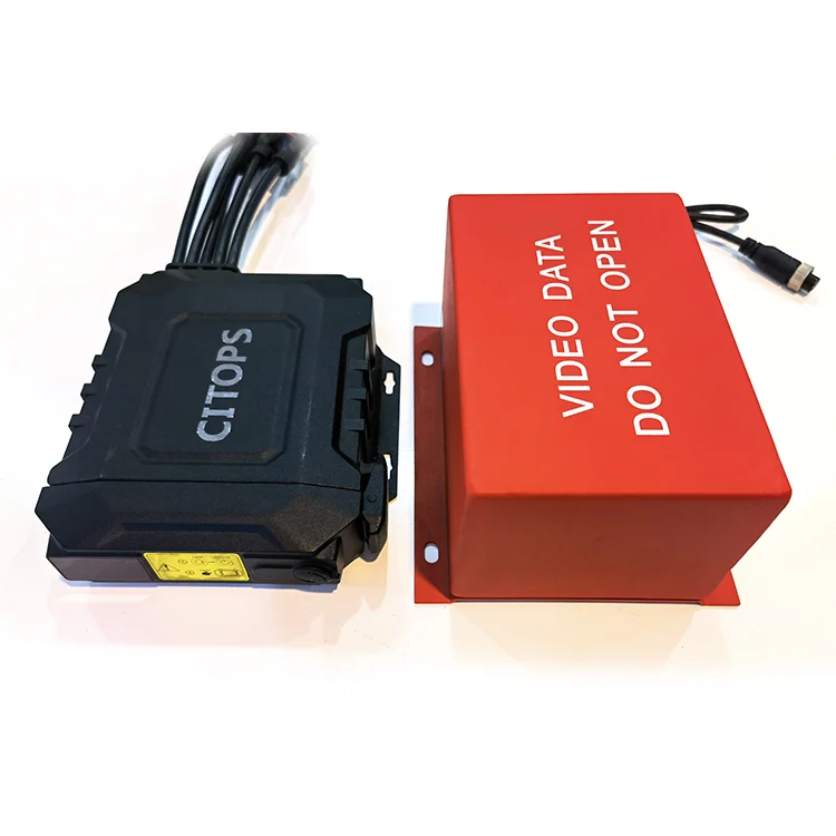 Citops Bright Red Color Protected Document Data Storage Boxes Car Black Box Safe Box Fireproof Waterproof For Vehicle Mobile DVR