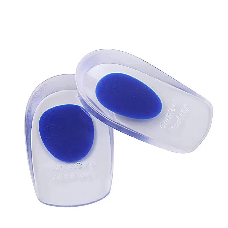 Free Sample Soft Gel heels Moulded Invisible Silicone Shoe Inserts Pads Height Increase Insole For heels