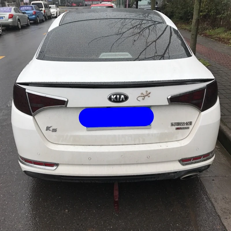 For Kia K5 Optima 2011 2012 2013 ABS Plastic Unpainted Primer Rear Trunk Wing Lip Spoiler Car Styling
