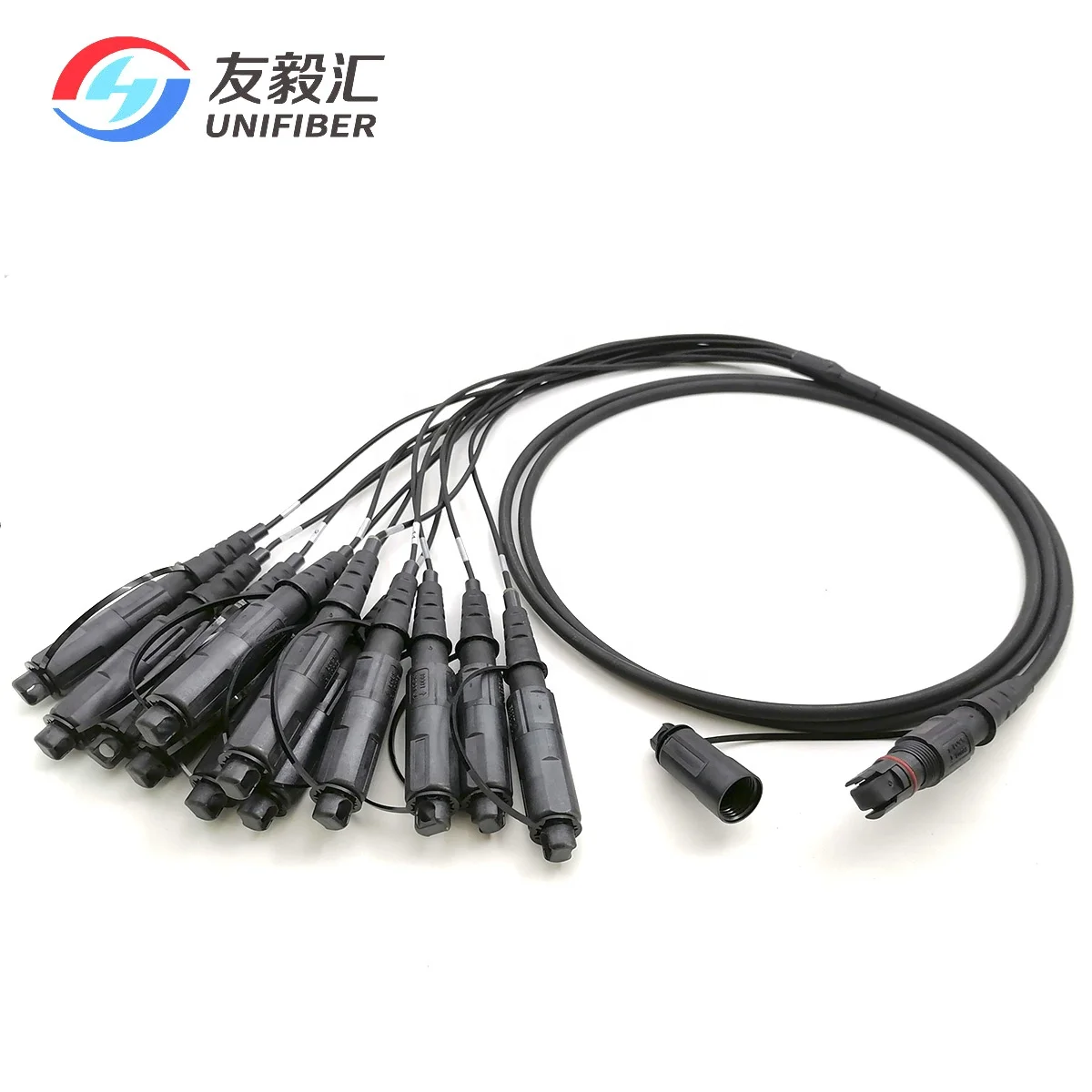 FTTA Optitap MPO/APC(Female) to Optitap SC/APC 12 core Outdoor Waterproof Fiber Optic Patch Cord