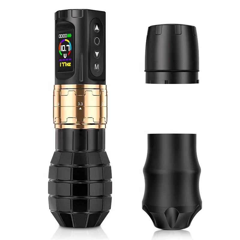 New Arrival Portable Maxwolf Electric Flux Adjustable Stroke Eyebrow Tattoo Gun Pen Temporary Rotary Wireless Kit Tattoo Machine