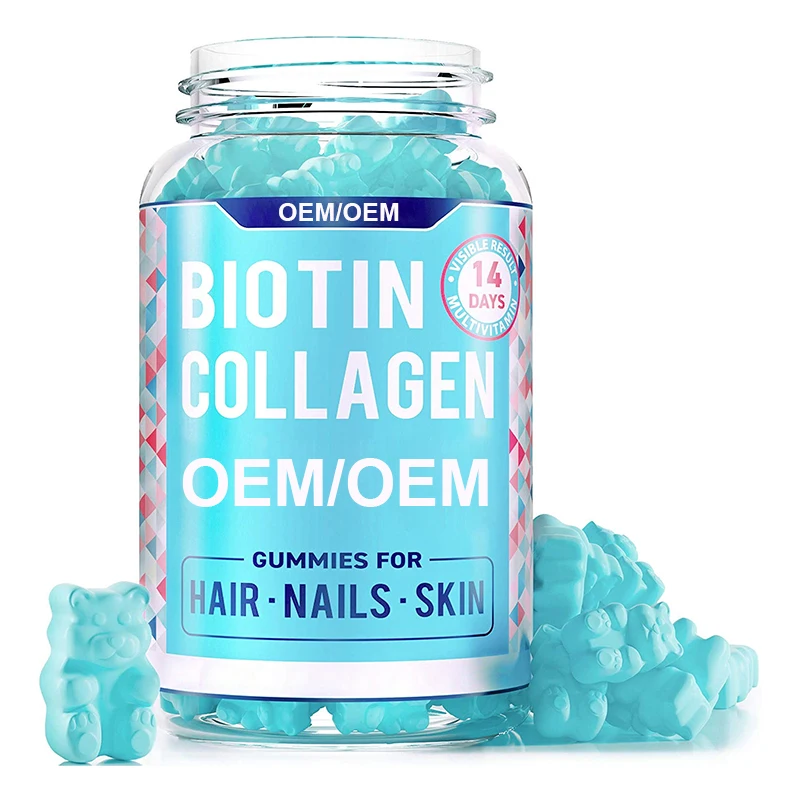 Efficient Collagen Gummies With Collagen Biotin Keratin For Hair growth,  Skin whiting and Nails care