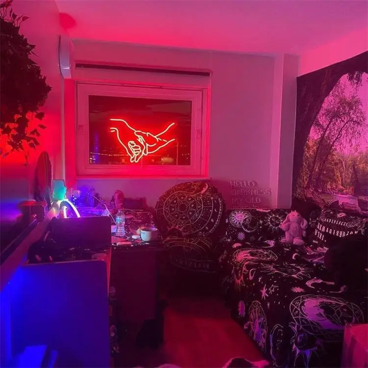 Customized gift shop letter led hanging signs warm white light neon signs for bar party home decoration