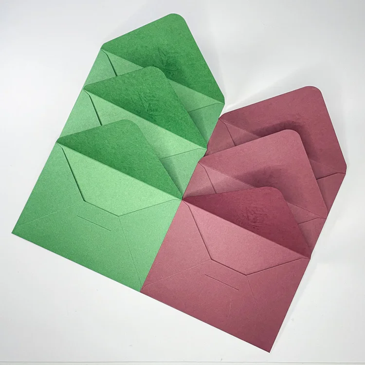 Custom Printing Luxury Textured Cotton Rag Colorful Handmade Paper Envelopes With Logo