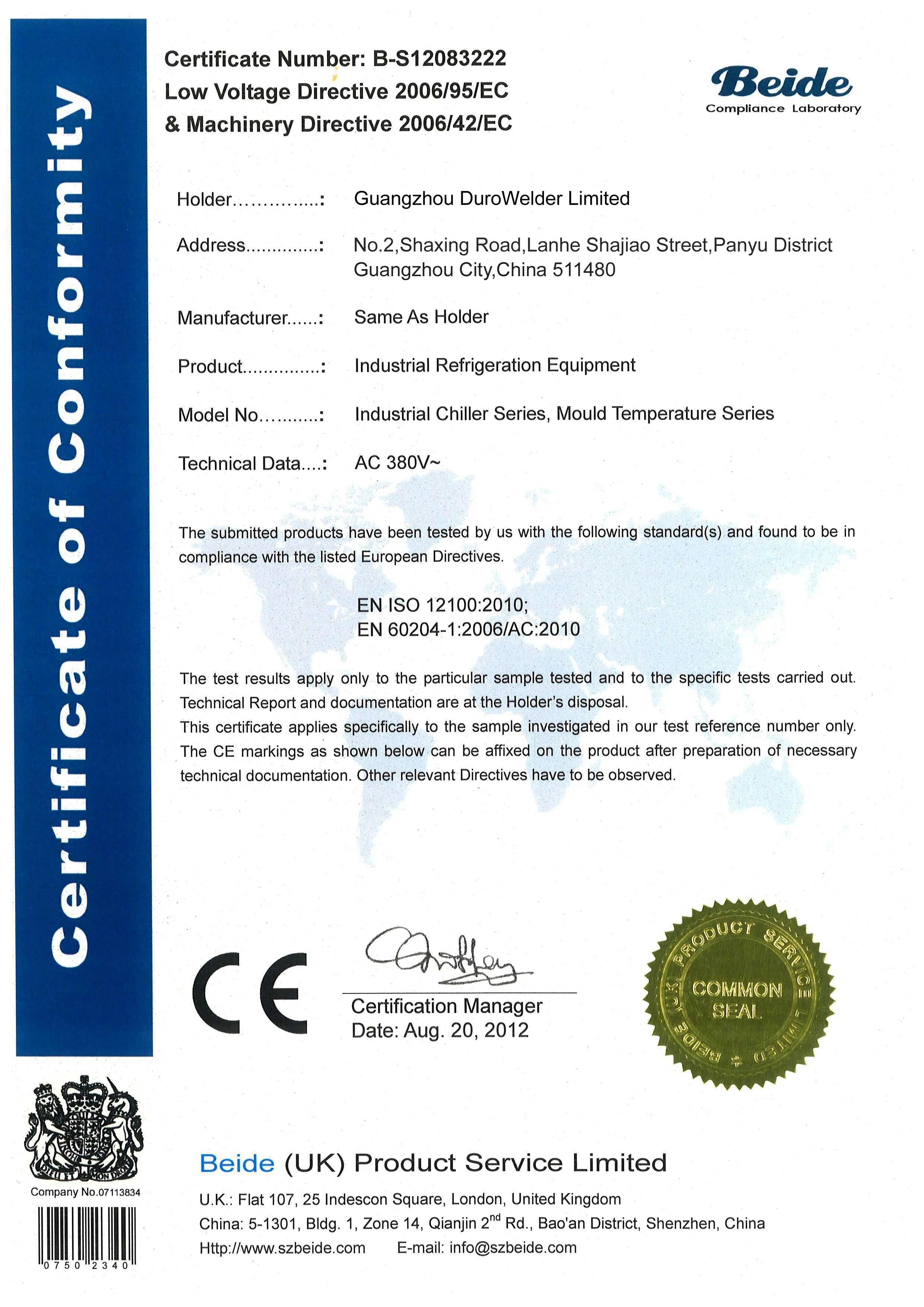 Industrial Chiller 1HP 3HP All Mode  R22/407C Air Cooling Chiller Factory Price